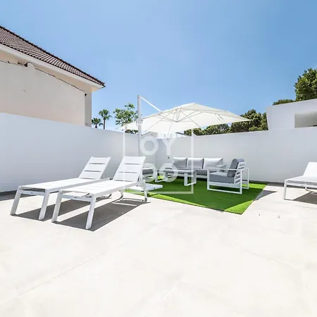 Coral, Chic Coastal Design, Saltwater Pool - By Oyoostays * Torrevieja